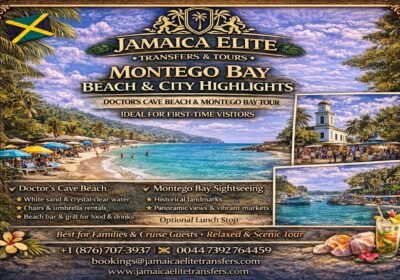 Doctor’s Cove Beach & City Tour, Montego Bay – Jamaica’s Most Famous White-Sand Paradise